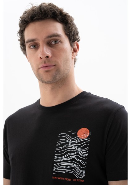 Erkek Regular Fit Bisiklet Yaka Tişört Y25344405201 fiyatları