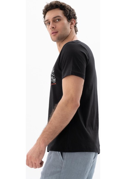 Erkek Regular Fit Bisiklet Yaka Tişört Y25344405201