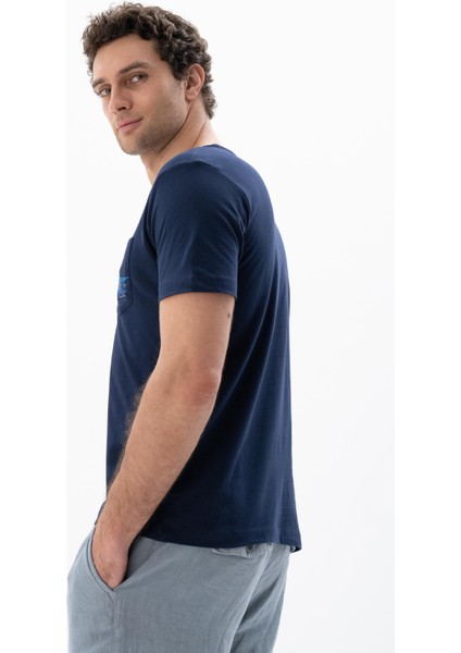 Erkek Regular Fit Bisiklet Yaka Tişört Y25344406101
