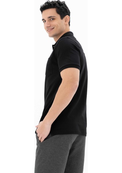 Erkek Cepli Büyük Beden Polo Yaka Tişört Y25374866601