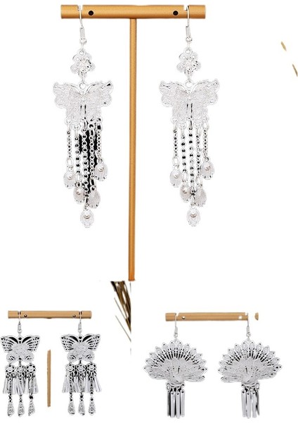 Uzun Püskül Kişilik Küpeleri Abartılı Mizaç Küpeleri Kadınlar Için (Yurt Dışından) fiyatları