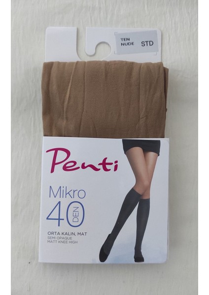 Kadın Çorap -Kadın Diz Altı Orta Kalın Mikro Pantolon Çorabı