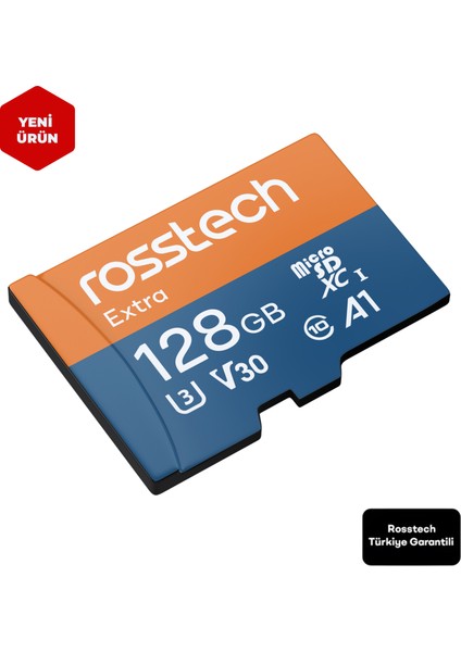 Extra 128GB Micro Sdxc V30 Uhs-3 C10 100MB/SN + Adaptörlü Hafıza Kartı