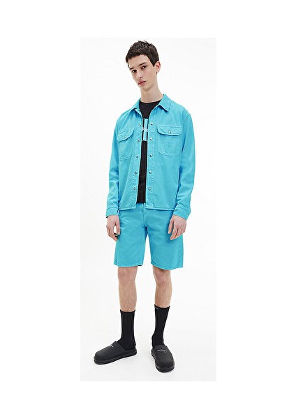 Erkek 90'lar Straight Denim Şort