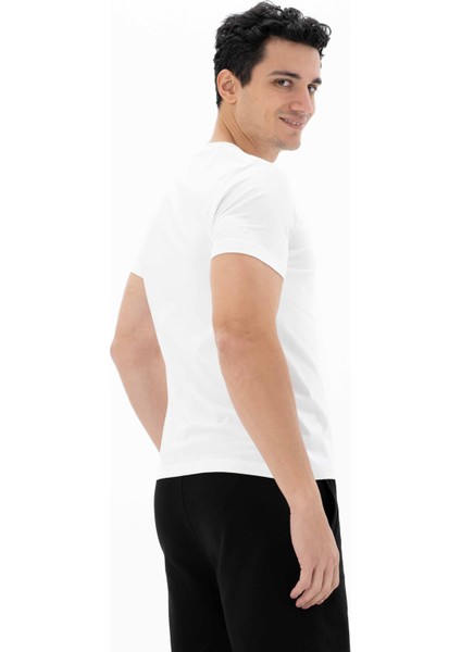 Erkek Slim Fit V Yaka Tişört Y25344452801