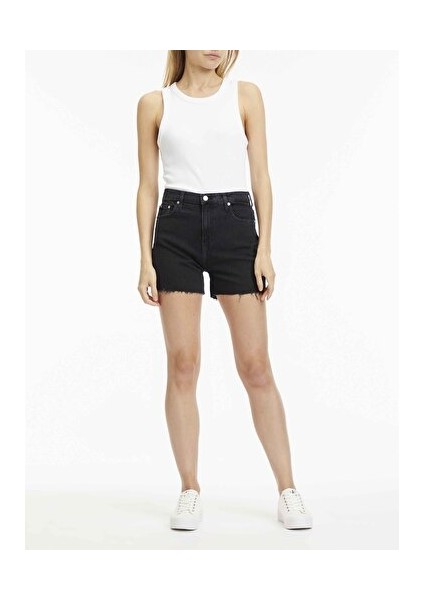 Kadın Mom Denim Şort