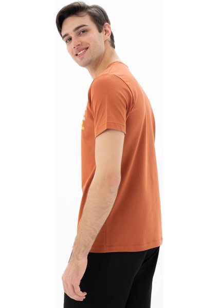 Erkek Slim Fit Bisiklet Yaka Tişört Y25344452201