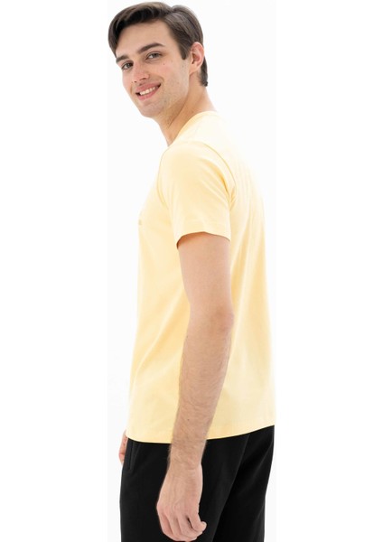 Erkek Slim Fit Bisiklet Yaka Tişört Y25344452201