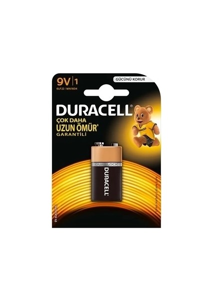 Duracell 9V Pil Tekli (4172)