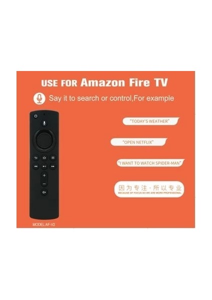 Huayu Kr Amazon Fıre Tv Af-V2 Medıa Oynatıcı Kumandası (4172)