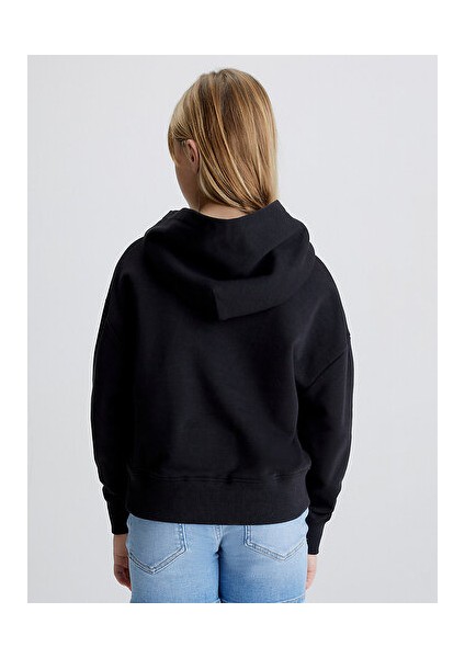 Ckj Logo Boxy Hoodıe