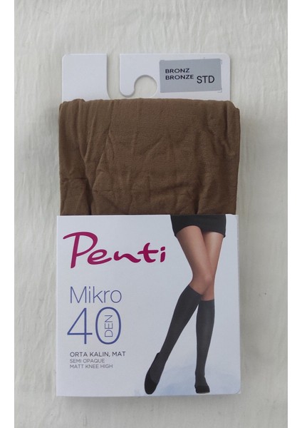 Kadın Çorap -Kadın Diz Altı Orta Kalın Mikro Pantolon Çorabı