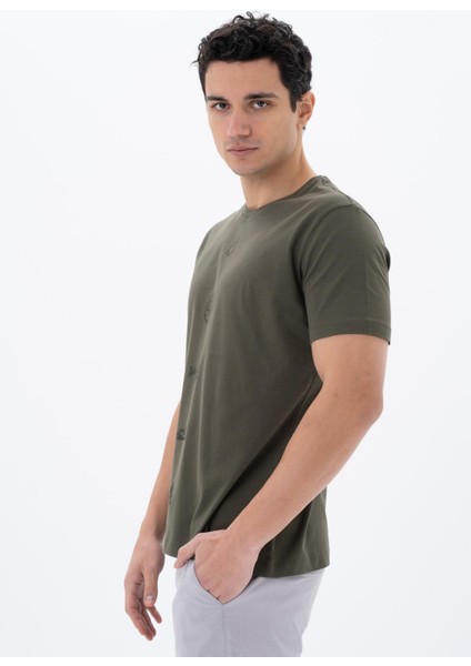 Erkek Regular Fit Bisiklet Yaka Tişört Y25344405401