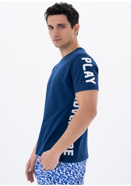 Erkek Regular Fit Bisiklet Yaka Tişört Y25344404701