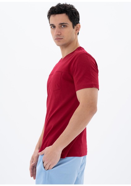 Erkek Regular Fit Bisiklet Yaka Tişört Y25344404601