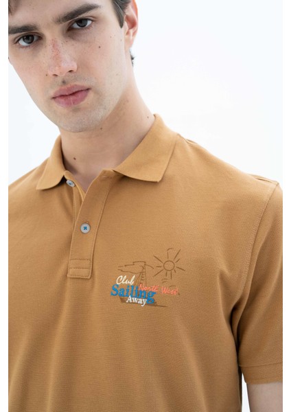 Erkek Regular Fit Polo Yaka Tişört Y25374351901