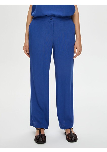 Beli Lastikli Straight Fit Viskon Krinkıl Pantolon S25PNT024 fiyatları