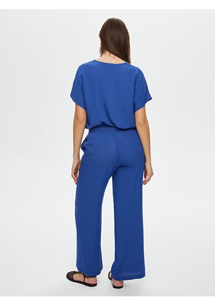 Beli Lastikli Straight Fit Viskon Krinkıl Pantolon S25PNT024 modelleri