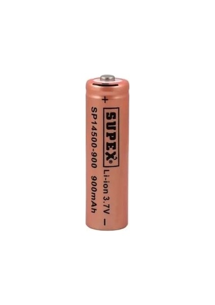 Supex SP14500-900S Lityum Ion 3.7V 900MAH Şarj Edilebilir Başlıklı Pil (4887)