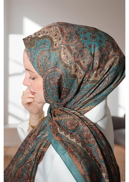 Soft Etnik 0222 Derin Yeşil Şal