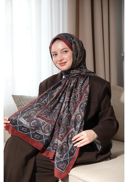 Soft Etnik 0181 Fındık Kabuğu Şal