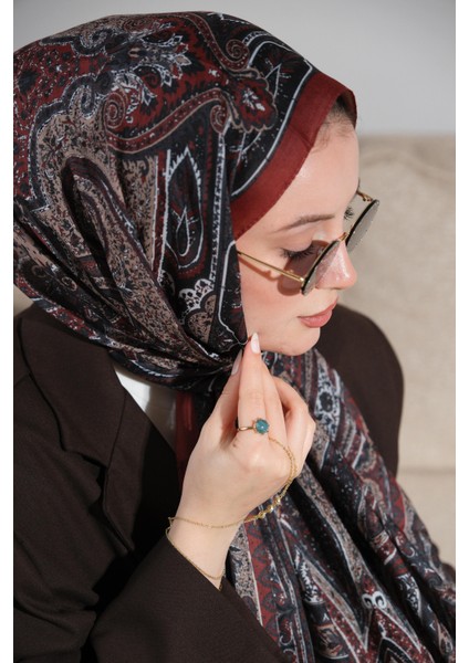 Soft Etnik 0181 Fındık Kabuğu Şal