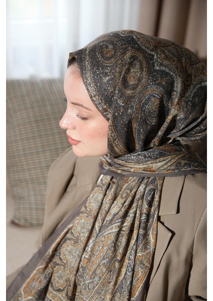 Soft Etnik 0181 Füme Şal