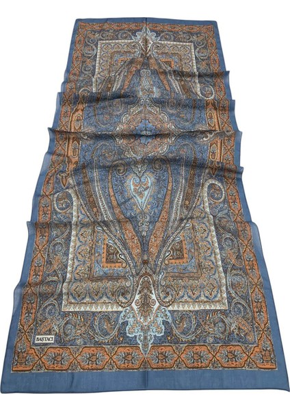 Soft Etnik 0181 Kot Mavi Şal