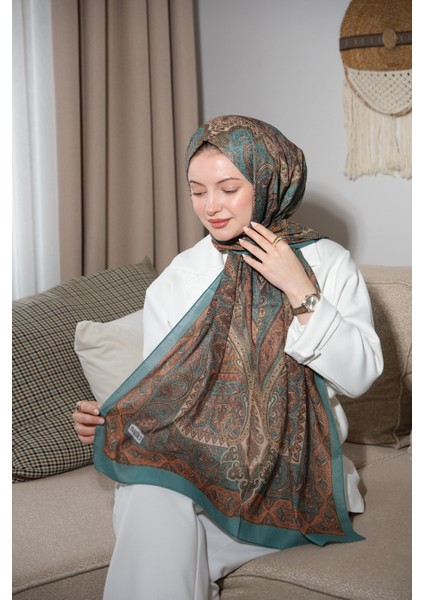 Soft Etnik 0181 Derin Yeşil Şal