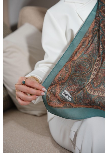 Soft Etnik 0181 Derin Yeşil Şal