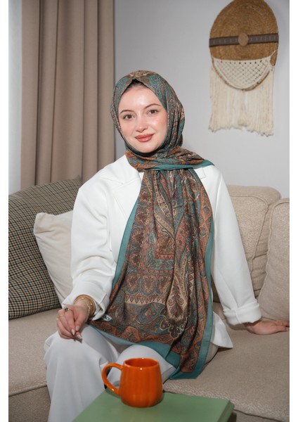 Soft Etnik 0181 Derin Yeşil Şal
