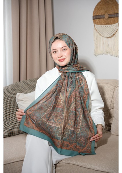 Soft Etnik 0181 Derin Yeşil Şal