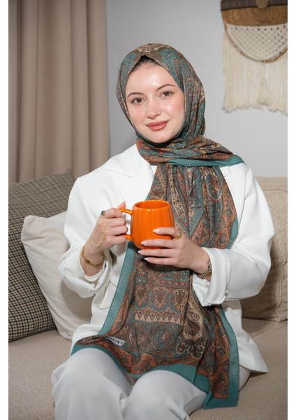 Soft Etnik 0181 Derin Yeşil Şal