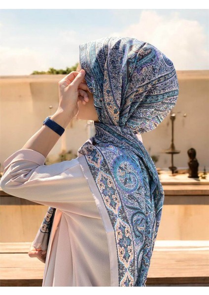 Soft Etnik 0181 Soft Yeşil Şal