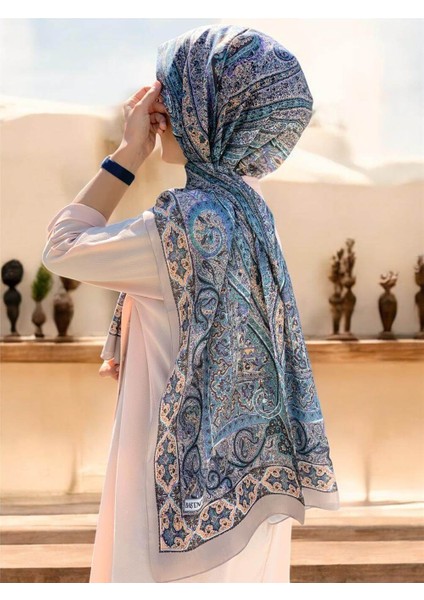 Soft Etnik 0181 Soft Yeşil Şal