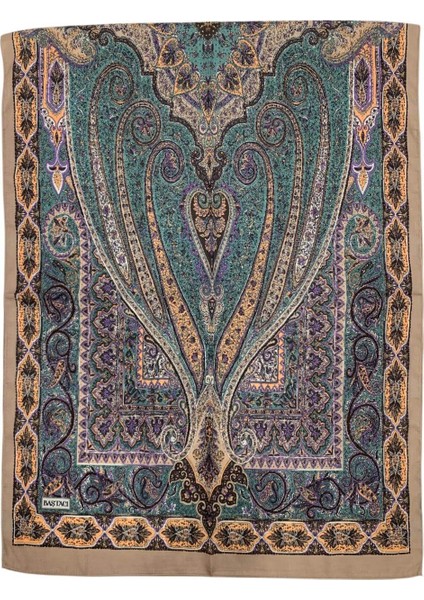 Soft Etnik 0181 Soft Yeşil Şal