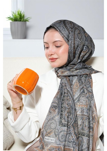Soft Etnik 0222 Kahverengi Şal