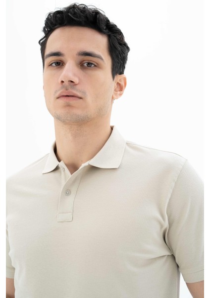 Erkek %100 Pamuk Basic Polo Yaka Regular Fit T-shirt Y25374351201 fiyatları