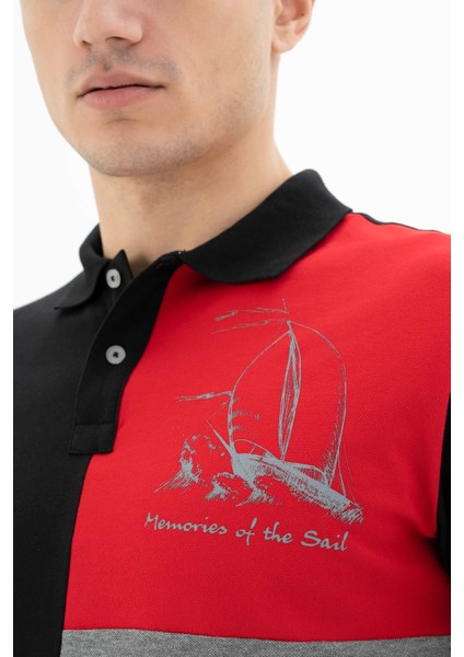 Erkek Regular Fit Polo Yaka Tişört Y25374303501