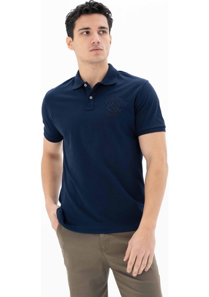 Erkek Baskılı Regular Fit % 95 Pamuklu %5 Likralı Polo Yaka T-Shirt Y25374302701 modelleri