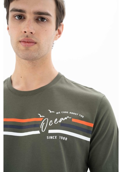 Erkek Regular Fit Bisiklet Yaka Tişört Y25344404501 fiyatları