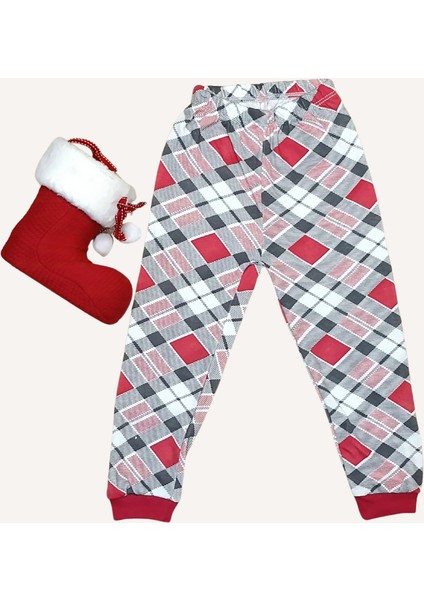 Noel Baba Baskılı Yılbaşı Pijama Takımı modelleri