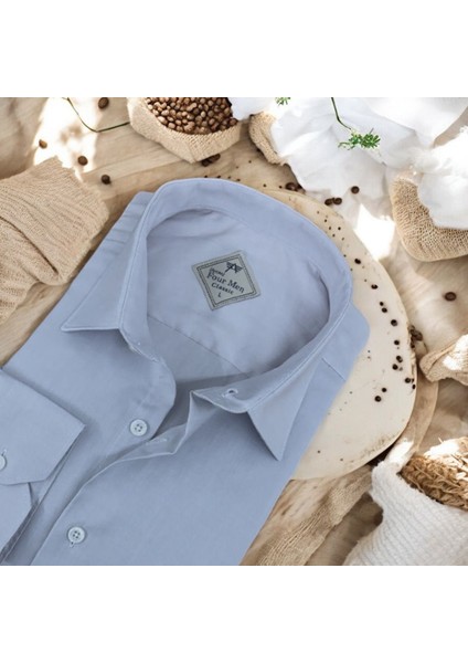 Erkek Klasik Rahat Kesim Düz Pamuk Erkek Gömlek fiyatları