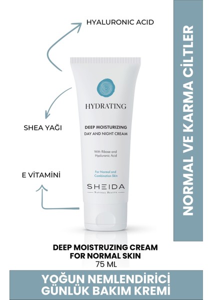 Hydrating Yoğun Nemlendirici Günlük Bakim Kremi (Normal ve Karma Ciltler) 75ML