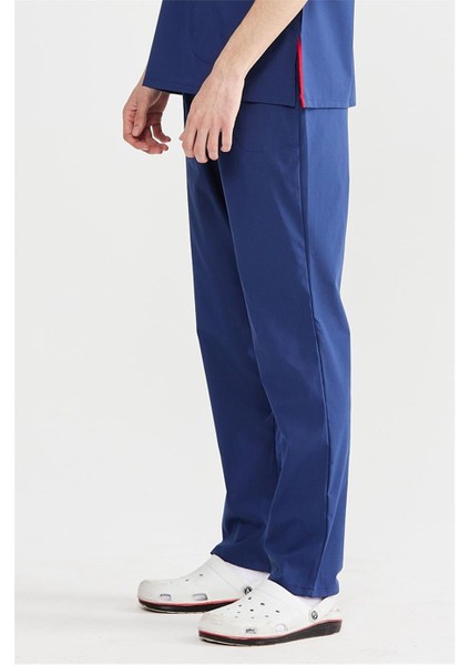 Ultralycra Basic - Likralı Doktor Hemşire Scrubs Tek Alt Cerrahi Forma (Unısex), Fırtına Mavi modelleri