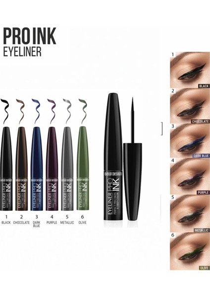 Pro Ink Eyeliner Ton:1 Black indirimleri
