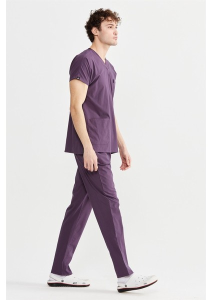 Ultralycra Basic - Likralı Doktor Hemşire Forma Takımı Scrubs Üniforma Cerrahi Takım (Unısex), Gül Kurusu fırsatları