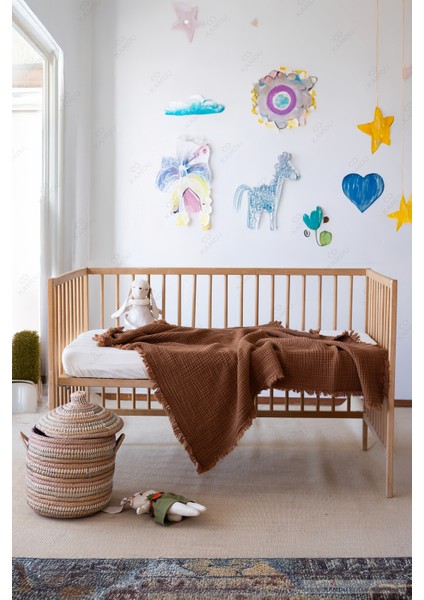 100X100CM %100 Müslin Bebek Battaniyesi, Müslin Çocuk Örtüsü, Tv Battaniyesi, Müslin Havlu,müslin Pike,4 Katlı Müslin