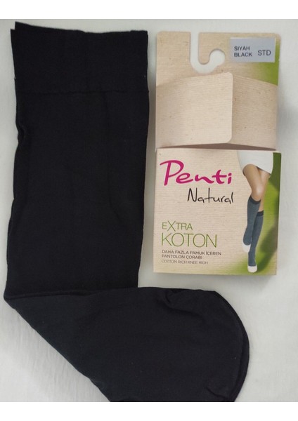 Ekstra Koton Pantolon Çorabı ( Penti Pamuklu Diz Altı Çorap ) 3 Adet