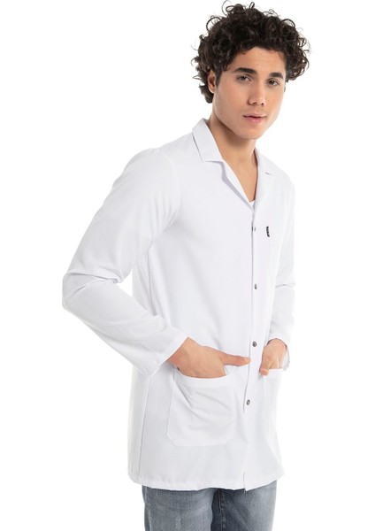 Klasik Yaka 85 cm Doktor Hemşire Öğretmen Önlüğü (Erkek), Beyaz fırsatları